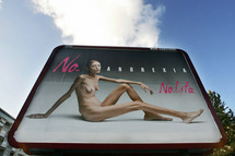 An anti-anorexia billboard in Italy.