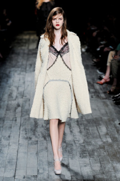A lacy, lingerie-inspired look Larocca spied at Nina Ricci