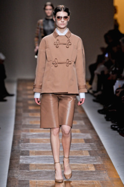 Leather culottes at Valentino