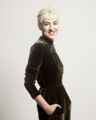 Idil Tabanca, wearing Suzanne Rae.