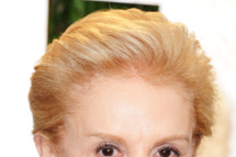 Fashion Designer Carolina Herrera arrives at the 2012 Vanity Fair Oscar Party hosted by Graydon Carter at Sunset Tower on February 26, 2012 in West Hollywood, California.