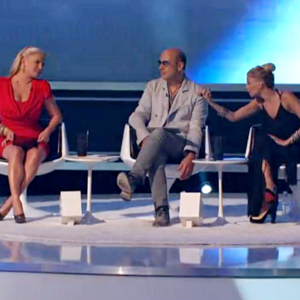 Nicole Richie tells her fellow mentors one contestant's pants looked like they were grabbing their models' vaginas. Inappropriate behavior on both counts, really.