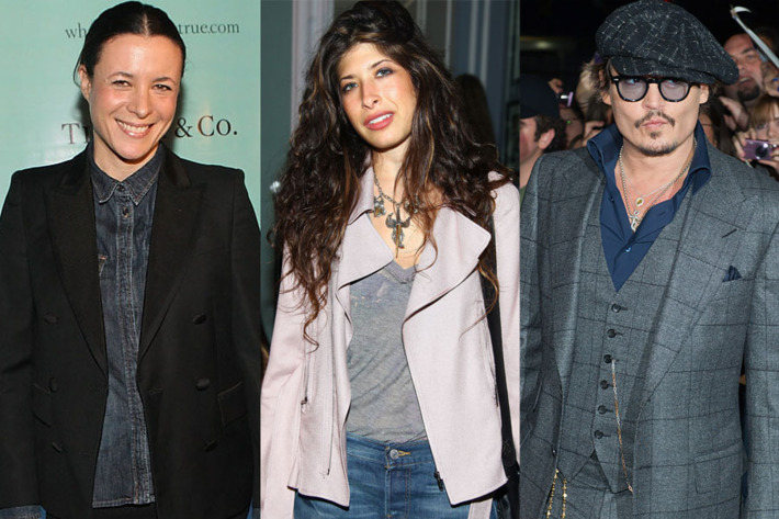 Garance Doré, Pamela Love, and Mr. Depp, himself.