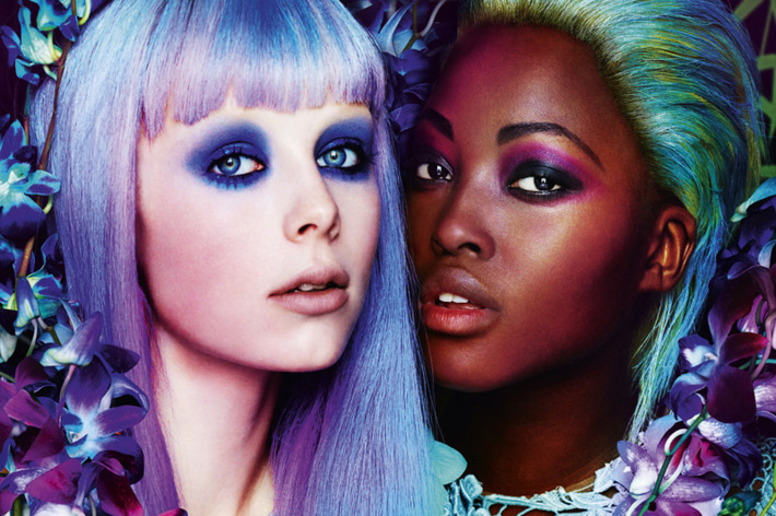 Edie Campbell and Nyasha Matonhodze for <em>Allure</em>.