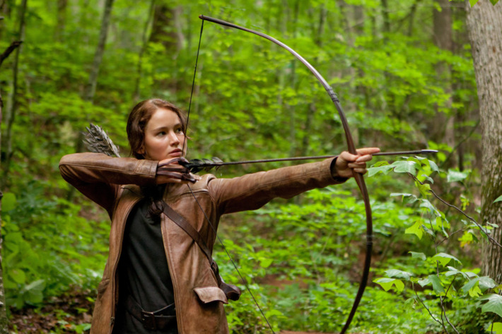 Jennifer Lawrence stars as 'Katniss Everdeen' in THE HUNGER GAMES.