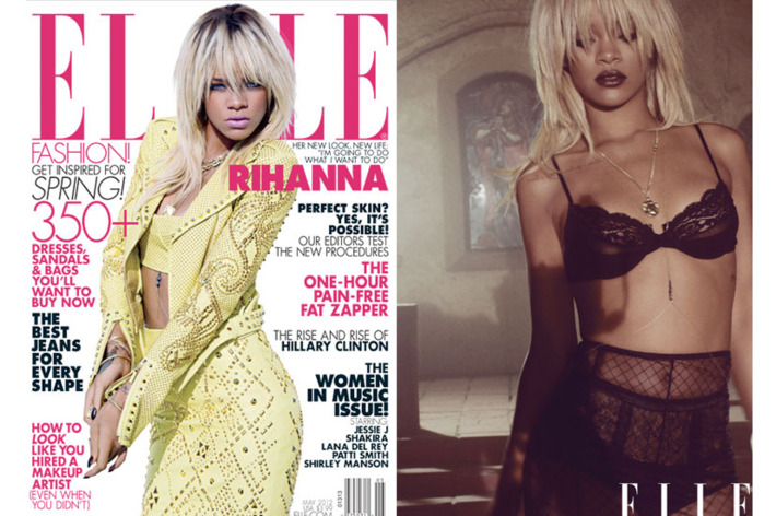 Rihanna, shot for Elle by Tom Munro.