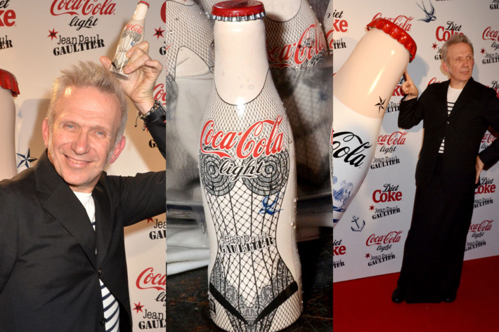 Jean Paul Gaultier and his (sexy?) Diet Coke bottles.