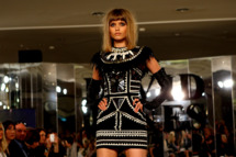 SYDNEY, AUSTRALIA - AUGUST 03: Model Abbey-Lee Kershaw showcases designs by Sass & Bide on the catwalk at the David Jones Spring/Summer 2010 Season Launch at David Jones Elizabeth Street Store on August 3, 2010 in Sydney, Australia. (Photo by Graham Denholm/Getty Images) *** Local Caption *** Abbey Lee Kershaw