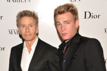 Designer Calvin Klein (L) and Nick Gruber attend Dior and The Weinstein Company's Opening Of