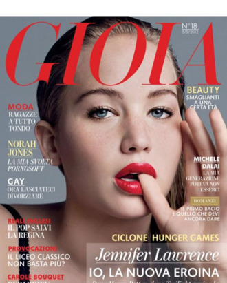 Jennifer Lawrence for <em>Gioia</em>.