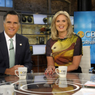 Republican presidential candidate Mitt Romney and his wife, Ann, appear on CBS THIS MORNING