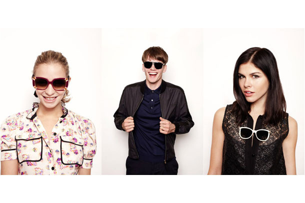 Annabelle Dexter-Jones, Tom Guinness, and Emily Weiss model for Louis Vuitton.