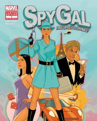 SpyGal, the new superhero created by Benefit Cosmetics and Marvel.