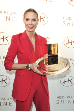 Heidi Klum at her Shine fragrance launch last year.