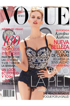Karolina Kurkova for <em>Vogue</em> Mexico.