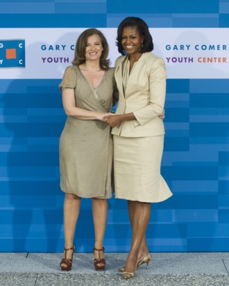 Valérie and Michelle. (Not pictured: their Le Tanneur handbags.)