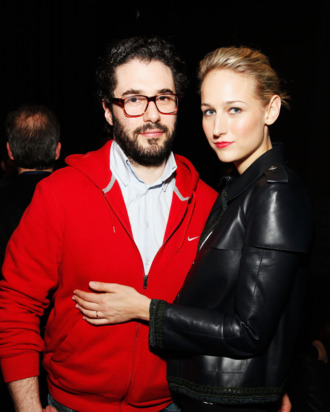Designer Adam Kimmel (L) and actress Leelee Sobieski attend the 2012 TFF Awards during the 2012 Tribeca Film Festival at the Conrad Hotel on April 26, 2012 in New York City.