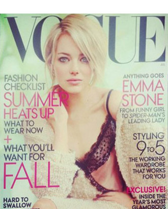 Emma Stone's new <em>Vogue</em> cover.