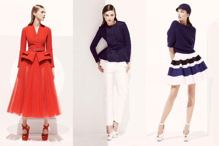 Looks from Dior's resort 2013 collection.