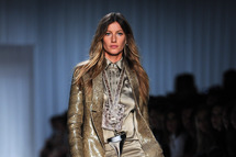 Gisele Bundchen walks the runway during the Givenchy Ready to Wear Spring / Summer 2012 show during Paris Fashion Week on October 2, 2011 in Paris, France.