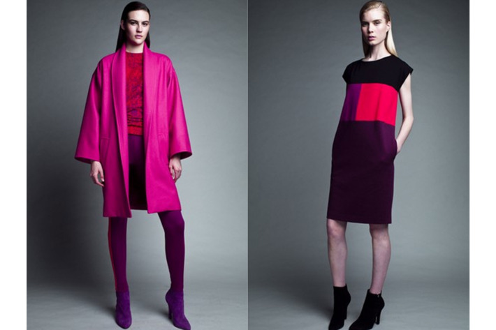 Two looks from Narciso Rodriguez's collection for Kohl's.