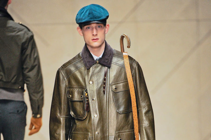 A look from Burberry's fall 2012 show.