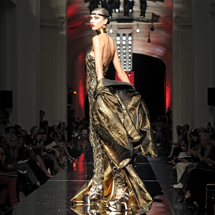 Karlie Kloss at Jean Paul Gaultier's fall 2012 haute couture show.