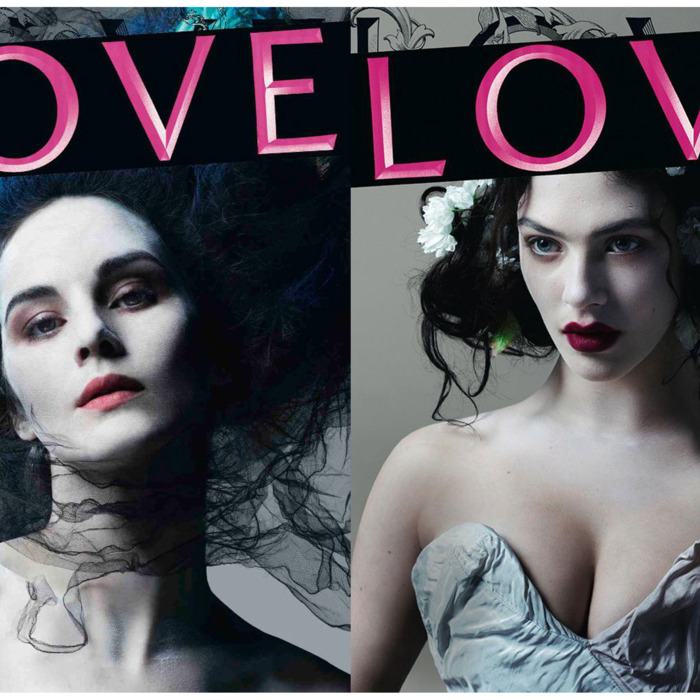 Michelle Dockery and Jessica Brown Findlay for <em>Love</em>.