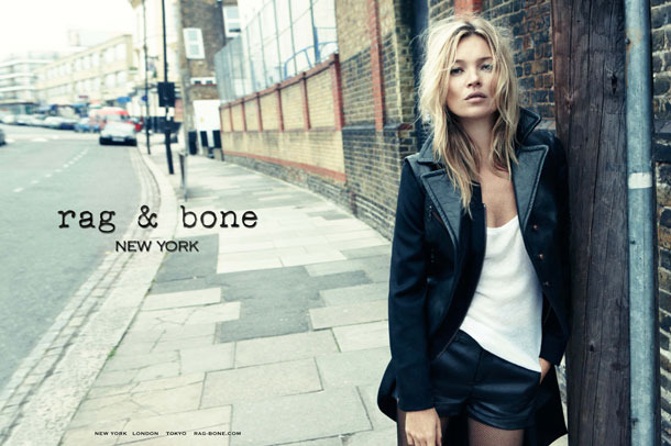 Kate Moss for rag & bone.