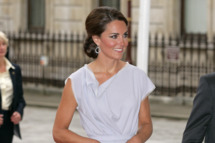 Catherine, Duchess of Cambridge attends The UK's Creative Industries Reception, as part of The British Government's GREAT campaign at the Royal Academy of Arts on July 30, 2012 in London, England.