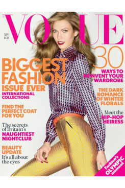 Karlie Kloss for British <em>Vogue</em>.