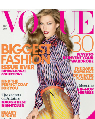 Karlie Kloss for British <em>Vogue</em>.