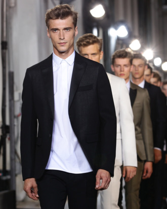 These are models at Pitti Uomo.