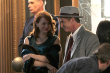 Emma Stone and Sean Penn film scenes for 'Gangster Squad' in Downtown Los Angeles. Emma was dressed in a floor length green gown as she and Penn exited a car and entered a building surrounded by waiting members of the press.
<P>
Pictured: Emma Stone and Sean Penn
<P>
<B>Ref: SPL331608 031111 </B><BR/>
Picture by: Splash News<BR/>
</P><P>
<B>Splash News and Pictures</B><BR/>
Los Angeles: 310-821-2666<BR/>
New York: 212-619-2666<BR/>
London: 870-934-2666<BR/>
photodesk@splashnews.com<BR/>
</P>