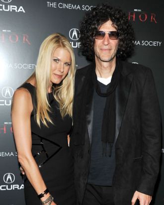 NEW YORK, NY - APRIL 28: Beth Ostrosky Stern and Howard Stern attend the Cinema Society & Acura screening Of