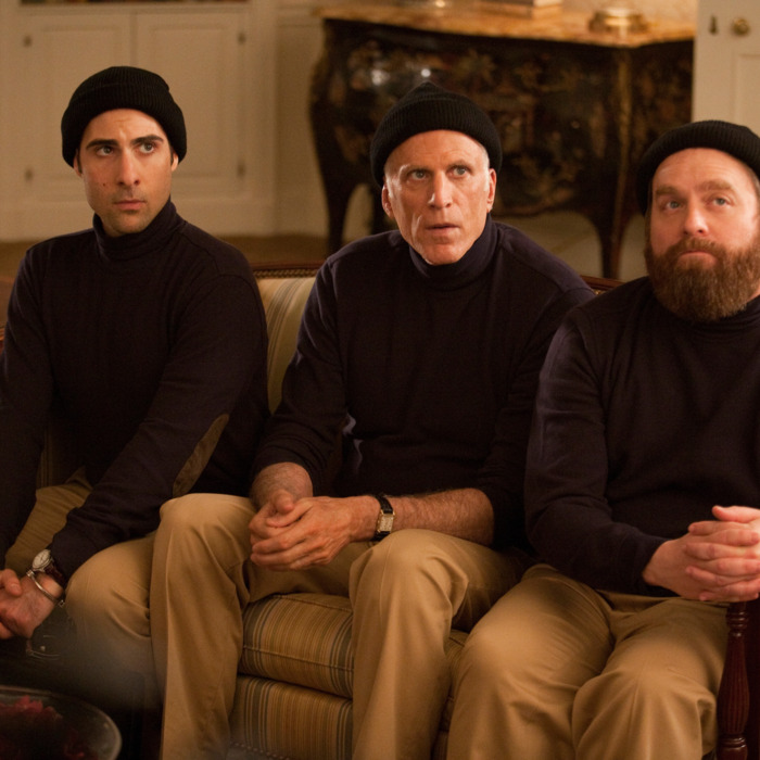 BORED TO DEATH episode 22 (season 3, episode 6): Jason Schwartzman, Ted Danson, Zach Galifianakis . photo: Jessica Miglio