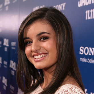 WESTWOOD, CA - NOVEMBER 06: Singer Rebecca Black arrives at the premiere of Columbia Pictures'