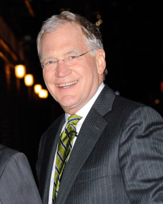 NEW YORK, NY - NOVEMBER 17: TV personality David Letterman enters the
