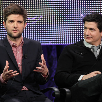 PASADENA, CA - JANUARY 16: Actors Adam Scott (L) and Ken Marino of the television show