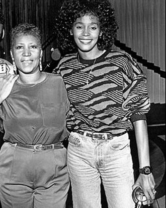 Narada Michael Walden, Aretha Franklin, Whitney Houston, mid-1980s
Candid; Franklin; aretha; Houston; whitney; Music guy 1; Recording studio; Walden
Courtesy Everett Collection