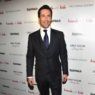 Actor Jon Hamm attends the Cinema Society & People StyleWatch with Grey Goose screening of
