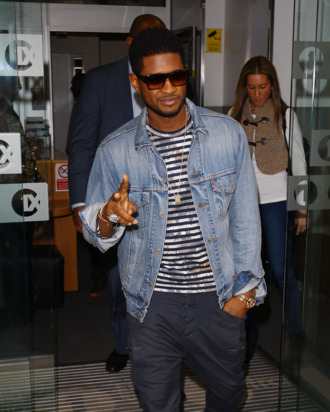 Usher seen at BBC Radio One on March 22, 2012 in London, England.