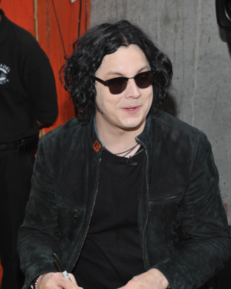 Musician Jack White signs autographs