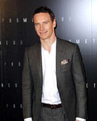 Irish-German actor Michael Fassbender poses during a photocall for the Premiere of