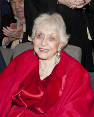 NEW YORK, NY - APRIL 23: Celeste Holm attends The Academy of Motion Picture Arts And Sciences Celebrates The 65th Anniversary Of