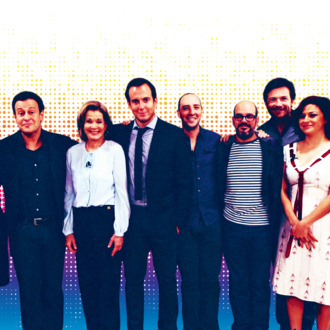 Jeffrey Tambor, Portia De Rossi, Mitchell Hurwitz, Jessica Walter, Will Arnett, Tony Hale, David Cross, Nancy Franklin, Jason Bateman, Michael Cera and Alia Shawkat attend The 2011 New Yorker Festival: