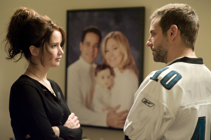(L-R) JENNIFER LAWRENCE and BRADLEY COOPER star in SILVER LININGS PLAYBOOK