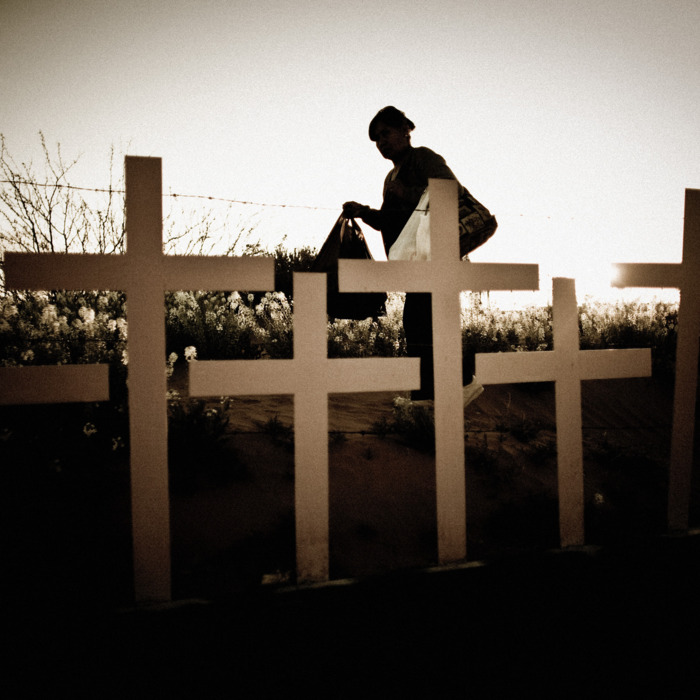 Crosses mark a field where many murdered women were dumped in Ciudad Juarez during the 1990's. The murder rate among women is still very high in Juarez.Juarez has become one of the deadliest cities in Mexico as violence between competing drug mafias, street gangs, police and the Mexican army have turned the city into a virtual free-fire zone. Mexico has suffered over 10,000 drug mafia related murders since 2007.