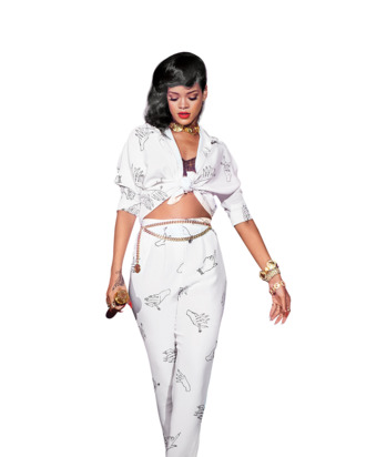 Rihanna performs live on stage as part of her 777 tour at The Forum on November 19, 2012 in London, England.