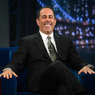 Comedian Jerry Seinfeld visits